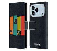 Head Case Designs sous Licence Officielle Peanuts Agent Secret Les Nombreux Visages De Snoopy Étui Portefeuille en Cuir Compatible avec Apple iPhone 17 Pro
