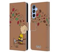 Head Case Designs sous Licence Officielle Peanuts Automne Charlie Brown Étui Portefeuille en Cuir Compatible avec Samsung Galaxy A16 5G