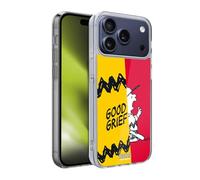 Head Case Designs sous Licence Officielle Peanuts Charlie Bon Chagrin Moitié Et Rires Coque en Gel [Protection de Qualité Militaire] Compatible avec Apple iPhone 17 Pro