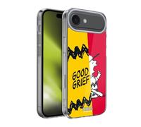 Head Case Designs sous Licence Officielle Peanuts Charlie Bon Chagrin Moitié Et Rires Coque en Gel [Protection de Qualité Militaire] Compatible avec Apple iPhone 17 Air