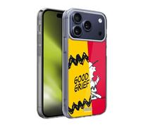 Head Case Designs sous Licence Officielle Peanuts Charlie Bon Chagrin Moitié Et Rires Coque en Gel [Protection de Qualité Militaire] Compatible avec Apple iPhone 17 Pro Max