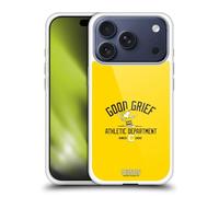 Head Case Designs sous Licence Officielle Peanuts Charlie Brown Bon Chagrin Sport Universitaire Coque en Gel [Protection de Qualité Militaire] Compatible avec Apple iPhone 17 Pro