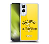 Head Case Designs sous Licence Officielle Peanuts Charlie Brown Bon Chagrin Sport Universitaire Coque en Gel [Protection de Qualité Militaire] Compatible avec Samsung Galaxy S25 Edge
