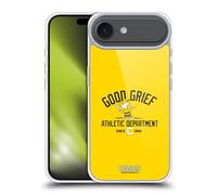 Head Case Designs sous Licence Officielle Peanuts Charlie Brown Bon Chagrin Sport Universitaire Coque en Gel [Protection de Qualité Militaire] Compatible avec Apple iPhone 17 Air