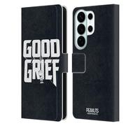 Head Case Designs sous Licence Officielle Peanuts Charlie Brown Good Grief Chemise Rock Étui Portefeuille en Cuir Compatible avec Samsung Galaxy S26 Ultra