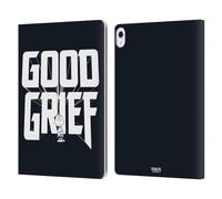 Head Case Designs sous Licence Officielle Peanuts Charlie Brown Good Grief Chemise Rock Étui Portefeuille en Cuir Compatible avec Apple iPad Air 13 2024/2025