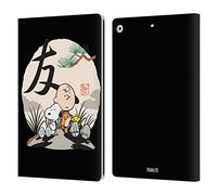 Head Case Designs sous Licence Officielle Peanuts Charlie Brown Snoopy Oriental Étui Portefeuille en Cuir Compatible avec Apple iPad 10.2 2019/2020/2021