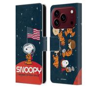 Head Case Designs sous Licence Officielle Peanuts Drapeau Secrets d'Apollo 10 Étui Portefeuille en Cuir Compatible avec Apple iPhone 18 Pro
