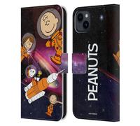 Head Case Designs sous Licence Officielle Peanuts Espace Profond Secrets d'Apollo 10 Étui Portefeuille en Cuir Compatible avec Apple iPhone 15 Plus