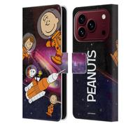 Head Case Designs sous Licence Officielle Peanuts Espace Profond Secrets d'Apollo 10 Étui Portefeuille en Cuir Compatible avec Apple iPhone 18 Pro