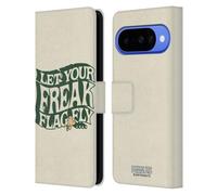 Head Case Designs sous Licence Officielle Peanuts Freak Flag Fly Woodstock 50th Étui Portefeuille en Cuir Compatible avec Google Pixel 10