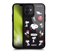 Head Case Designs Sous Licence Officielle Peanuts Fun Moments Snoopy & Friends Black Shockproof Bumper Case [Military Grade] Compatible with Apple iPhone 12 / iPhone 12 Pro and Compatible with MagSafe