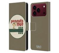 Head Case Designs sous Licence Officielle Peanuts Guitar 1969 Woodstock 50th Étui Portefeuille en Cuir Compatible avec Apple iPhone 18 Pro Max