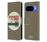 Head Case Designs sous Licence Officielle Peanuts Guitar 1969 Woodstock 50th Étui Portefeuille en Cuir Compatible avec Google Pixel 10
