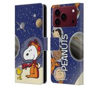 Head Case Designs sous Licence Officielle Peanuts Haut de la Lune Secrets d'Apollo 10 Étui Portefeuille en Cuir Compatible avec Apple iPhone 18 Pro Max