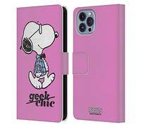 Head Case Designs sous Licence Officielle Peanuts Joe Bon Chic Bon Genre Les Nombreux Visages De Snoopy Étui Portefeuille en Cuir Compatible avec Apple iPhone 14