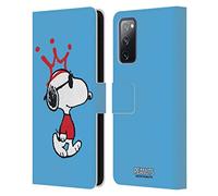 Head Case Designs sous Licence Officielle Peanuts Joe Cool Les Nombreux Visages De Snoopy Coque en Cuir à Portefeuille Compatible avec Samsung Galaxy S20 FE / 5G