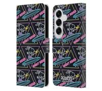 Head Case Designs sous Licence Officielle Peanuts Pilote de Nuit Snoopy Aloha Disco Étui Portefeuille en Cuir Compatible avec Samsung Galaxy S26