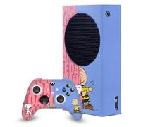 Head Case Designs Sous Licence Officielle Peanuts Snoopy & Charlie Brown Character Graphics Enveloppement De Console De Jeu Et Skins Pour Manette compatible avec Xbox Series S Console & Controller Bundle