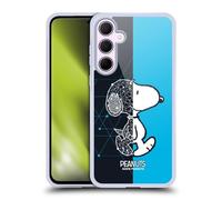 Head Case Designs sous Licence Officielle Peanuts Snoopy Géométrique Moitié Et Rires Coque en Gel Doux Compatible avec Samsung Galaxy A35 5G