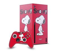 Head Case Designs Sous Licence Officielle Peanuts Snoopy Graphiques du Personnage Enveloppement De Console De Jeu Et Skins Pour Manette De Jeu Ensemble compatible avec Xbox Series X