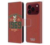 Head Case Designs sous Licence Officielle Peanuts Snoopy Guitar 1969 Woodstock 50th Étui Portefeuille en Cuir Compatible avec Apple iPhone 18 Pro