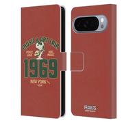Head Case Designs sous Licence Officielle Peanuts Snoopy Guitar 1969 Woodstock 50th Étui Portefeuille en Cuir Compatible avec Google Pixel 10 Pro XL