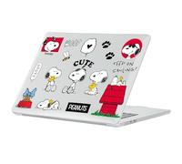 Head Case Designs Sous Licence Officielle Peanuts Snoopy Icons And Characters Coque Ordinateur Portable Transparent Pailleté Compatible avec MacBook Air 13.6" M2 A2681/M3 A3113/M4 A3240 2022/2024/2025