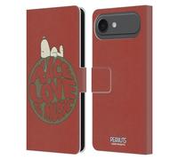 Head Case Designs sous Licence Officielle Peanuts Snoopy Peace Love Music Woodstock 50th Étui Portefeuille en Cuir Compatible avec Apple iPhone 17 Air