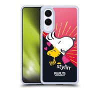 Head Case Designs sous Licence Officielle Peanuts Snoopy & Woodstock 2 Moitié Et Rires Coque en Gel [Protection de Qualité Militaire] Compatible avec Samsung Galaxy S25 Edge