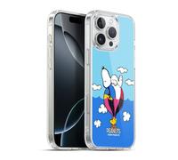 Head Case Designs sous Licence Officielle Peanuts Snoopy & Woodstock Ballon Moitié Et Rires Coque en Gel [Qualité Militaire] Compatible avec Apple iPhone 16 Pro Max Et Compatible avec MagSafe