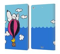 Head Case Designs sous Licence Officielle Peanuts Snoopy & Woodstock Ballon Moitié Et Rires Étui Portefeuille en Cuir Compatible avec Apple iPad 10.2 2019/2020/2021