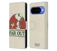 Head Case Designs sous Licence Officielle Peanuts Snoopy Woodstock Far Out Woodstock 50th Étui Portefeuille en Cuir Compatible avec Google Pixel 10