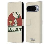 Head Case Designs sous Licence Officielle Peanuts Snoopy Woodstock Far Out Woodstock 50th Étui Portefeuille en Cuir Compatible avec Google Pixel 10 Pro XL