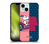 Head Case Designs sous Licence Officielle Peanuts Snoopy & Woodstock Moitié Et Rires Coque Dure pour l'arrière Compatible avec Apple iPhone 13 Mini