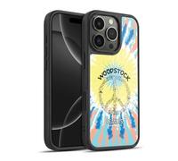 Head Case Designs sous Licence Officielle Peanuts Tie Dye Peace Sign Woodstock 50th Coque en Gel renforcée [Protection de Qualité Militaire] Compatible avec Apple iPhone 16 Pro