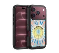 Head Case Designs sous Licence Officielle Peanuts Tie Dye Peace Sign Woodstock 50th Étui Antichoc Ultra-Blindé Compatible avec Apple iPhone 18 Pro Max