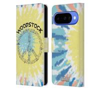 Head Case Designs sous Licence Officielle Peanuts Tie Dye Peace Sign Woodstock 50th Étui Portefeuille en Cuir Compatible avec Google Pixel 10