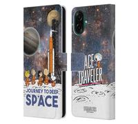 Head Case Designs sous Licence Officielle Peanuts Voyage dans l'espace lointain Secrets d'Apollo 10 Étui Portefeuille en Cuir Compatible avec Samsung Galaxy A07