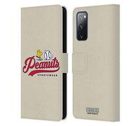 Head Case Designs sous Licence Officielle Peanuts Woodstock Base-Ball 2 Sport Universitaire Coque en Cuir à Portefeuille Compatible avec Samsung Galaxy S20 FE / 5G