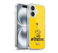 Head Case Designs sous Licence Officielle Peanuts Woodstock Vrai Amour Scellé avec Un Baiser Coque en Gel [Protection de Qualité Militaire] Compatible avec Apple iPhone 16 Et Compatible avec MagSafe