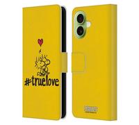 Head Case Designs sous Licence Officielle Peanuts Woodstock Vrai Amour Scellé avec Un Baiser Étui Portefeuille en Cuir Compatible avec Apple iPhone 17