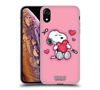 Head Case Designs sous Licence Officielle Peanuts XOXO Snoopy Aérographe De Passage Coque en Gel [Protection de Qualité Militaire] Compatible avec Apple iPhone XR