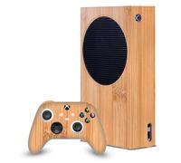 Head Case Designs Sous Licence Officielle PLdesign Bambou marron clair Mix Art Enveloppement De Console De Jeu Et Skins Pour Manette compatible avec Xbox Series S Console & Controller Bundle