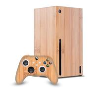 Head Case Designs Sous Licence Officielle PLdesign Bambou marron clair Mix Art Enveloppement De Console De Jeu Et Skins Pour Manette De Jeu Ensemble compatible avec Xbox Series X