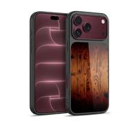 Head Case Designs sous Licence Officielle PLdesign Brun Brûlé Rustique Vintage Impressions sur Bois Coque en Gel renforcée [Protection de Qualité Militaire] Compatible avec Apple iPhone 18 Pro Max