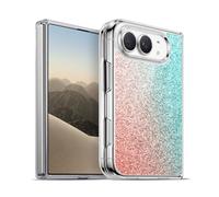Head Case Designs sous Licence Officielle PLdesign Corail Rose Viridian Vert Corail Scintillant Coque en Gel [Qualité Militaire] Compatible avec Apple iPhone Duo Et Compatible avec MagSafe