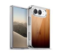 Head Case Designs sous Licence Officielle PLdesign Ombre Brûlée en Bambou Impressions sur Bois Coque en Gel [Qualité Militaire] Compatible avec Apple iPhone Duo Et Compatible avec MagSafe