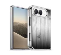 Head Case Designs sous Licence Officielle PLdesign Ombre Gris Brûlé en Bambou Impressions sur Bois Coque en Gel [Qualité Militaire] Compatible avec Apple iPhone Duo Et Compatible avec MagSafe