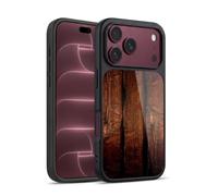 Head Case Designs sous Licence Officielle PLdesign Ombre Rustique Marron Impressions sur Bois Coque en Gel renforcée [Protection de Qualité Militaire] Compatible avec Apple iPhone 18 Pro